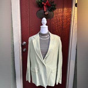 Charter Club pastel green blazer